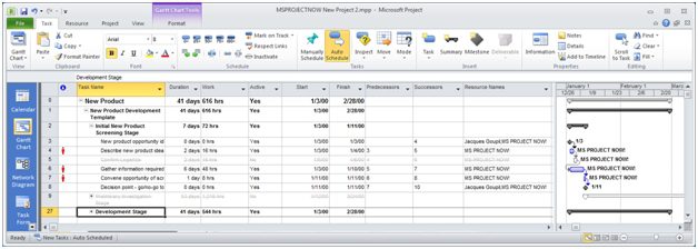 Microsoft Project 2010 Feature Rally: Inactive Tasks