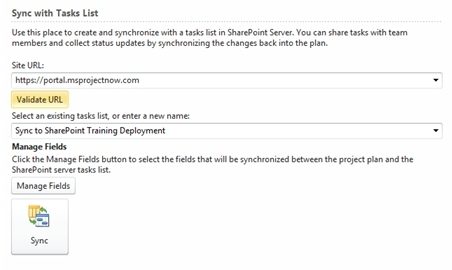 Microsoft Project 2010 Feature Rally: Sync to SharePoint