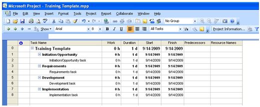 project sheet