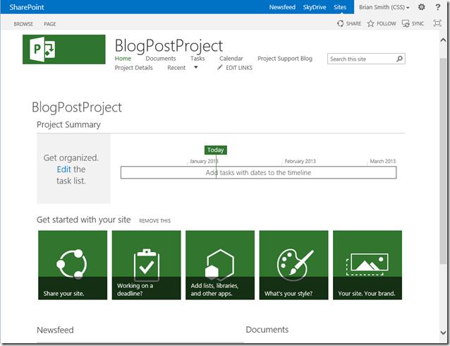 Project Server 2013: Project Sites, Alternate Access Mapping and Themes