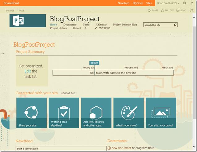 Project Server 2013: Project Sites, Alternate Access Mapping and Themes