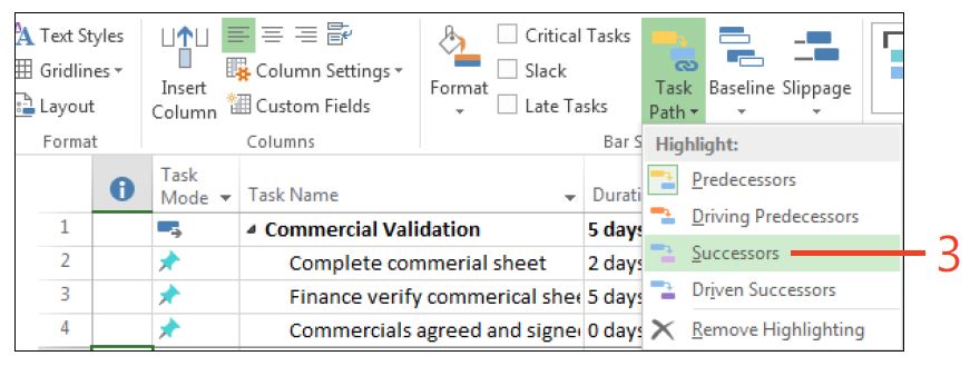 Microsoft Project 2013 Plain & Simple: Displaying Task Paths