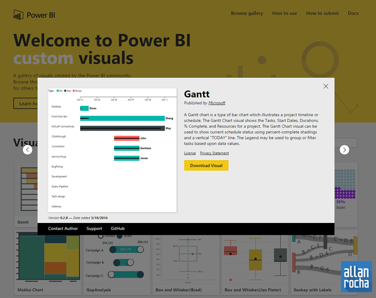 Picture of the download Power BI download interface