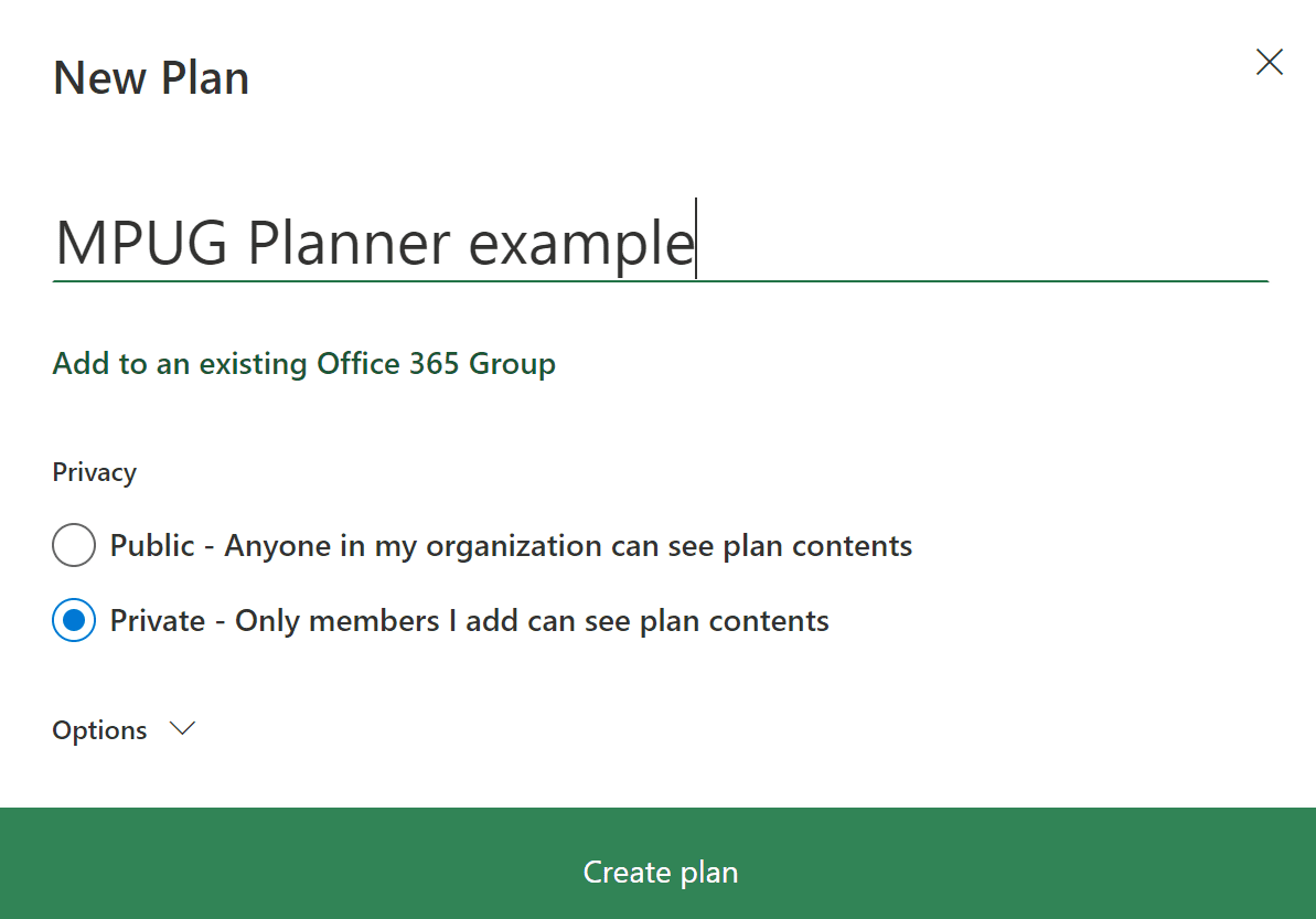 MPUG Planner Example