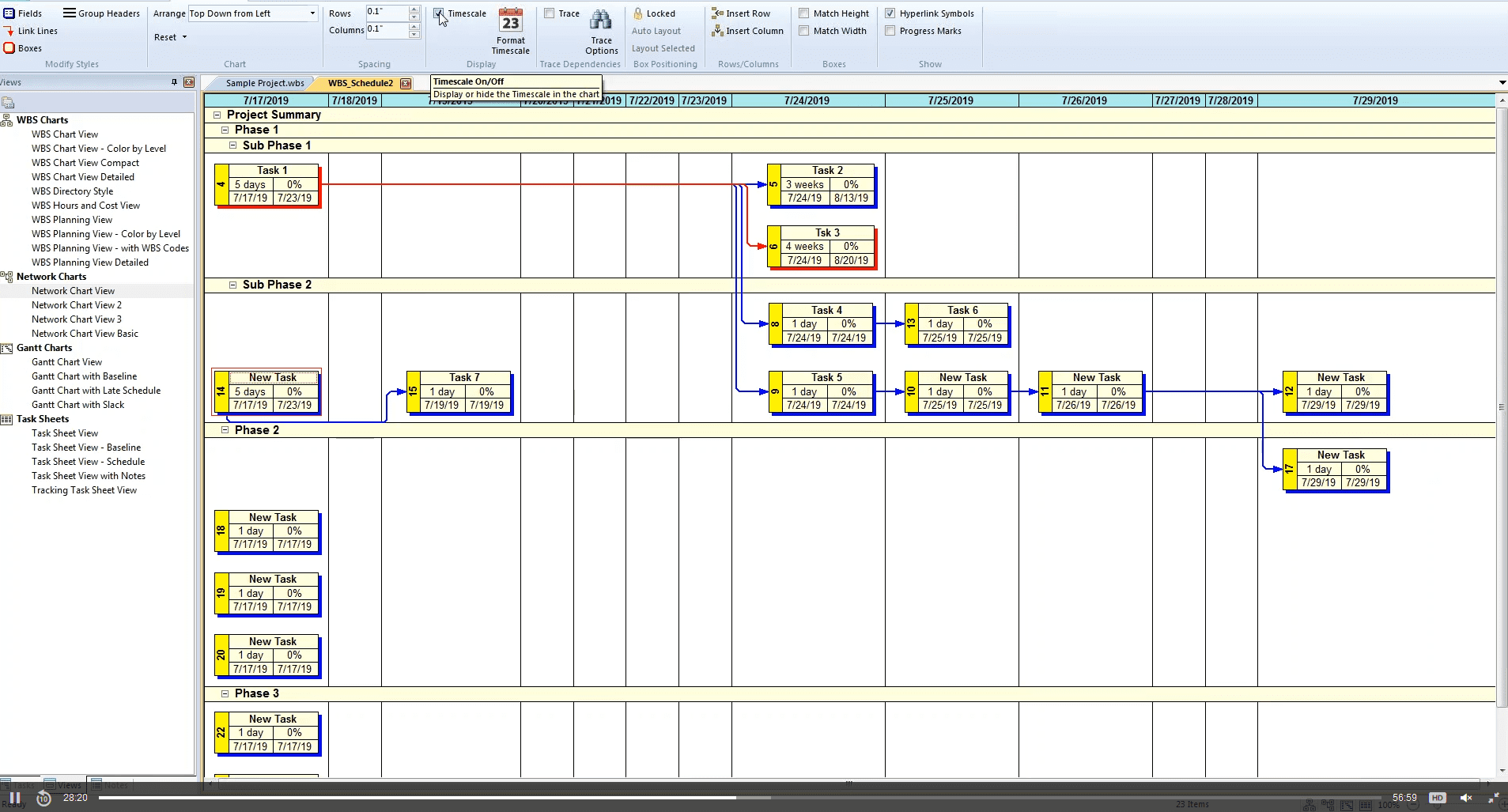 wbs chart pro by critical tools