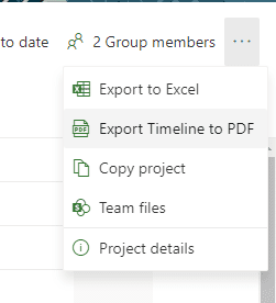 Export time to PDF in project for th web