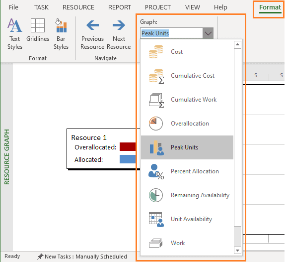 resource assignments in ms project