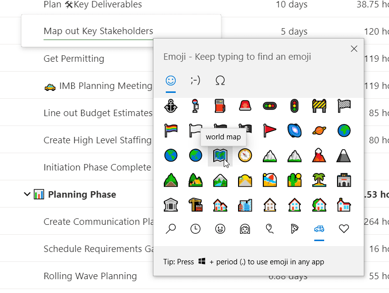 Emojis in P4w