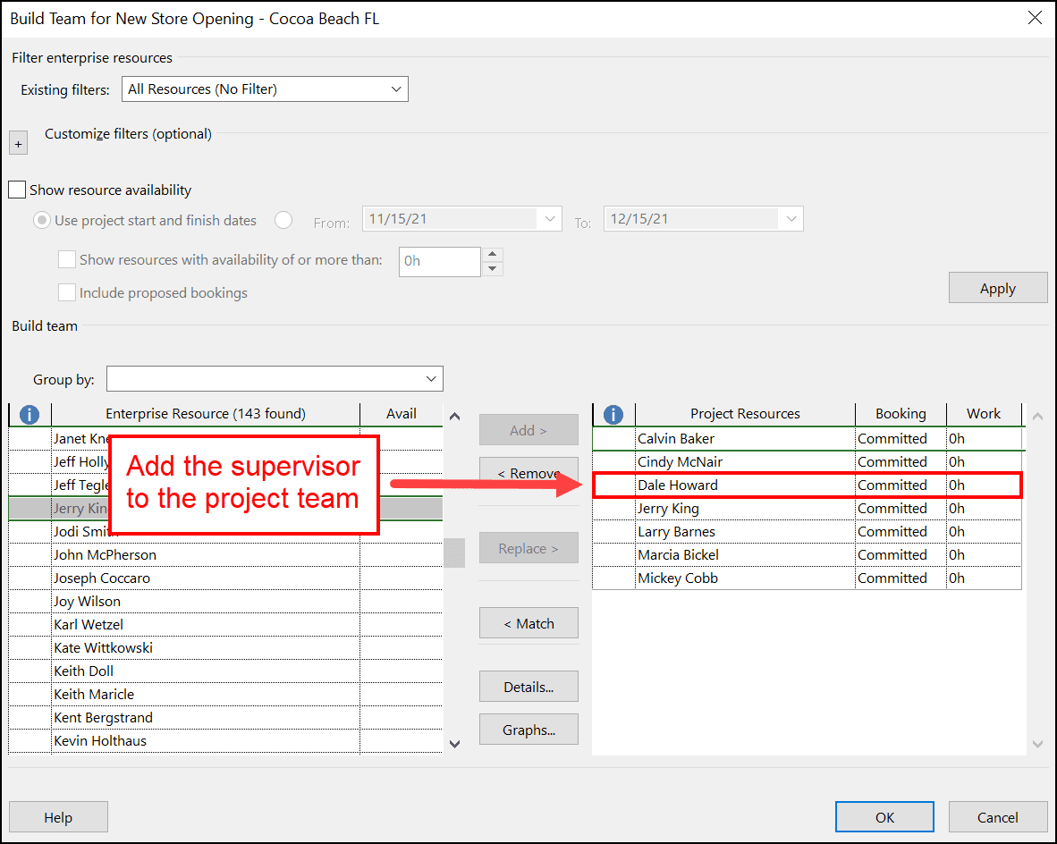 microsoft project add assignment owner