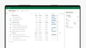 Microsoft Project User Interface