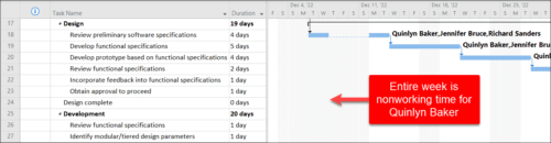 Quinlyn Baker applied as Nonworking Time Calendar