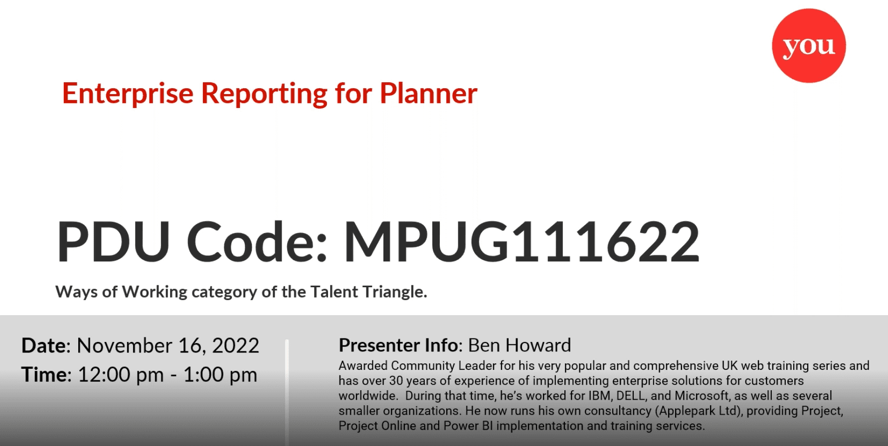 Enterprise Reporting for Planner