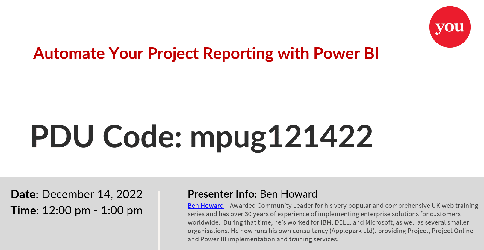Automate your project reporting with power bi