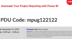 Automate Your Project Reporting with Power BI 3 of 3