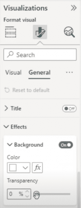 Changing the background of a slicer in Power BI