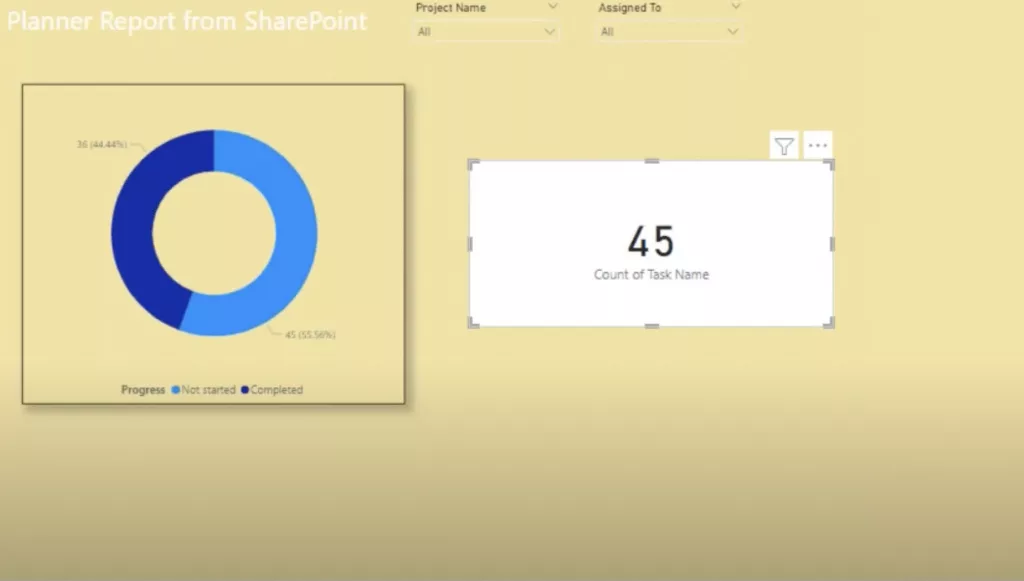 Adding a Card to Power BI