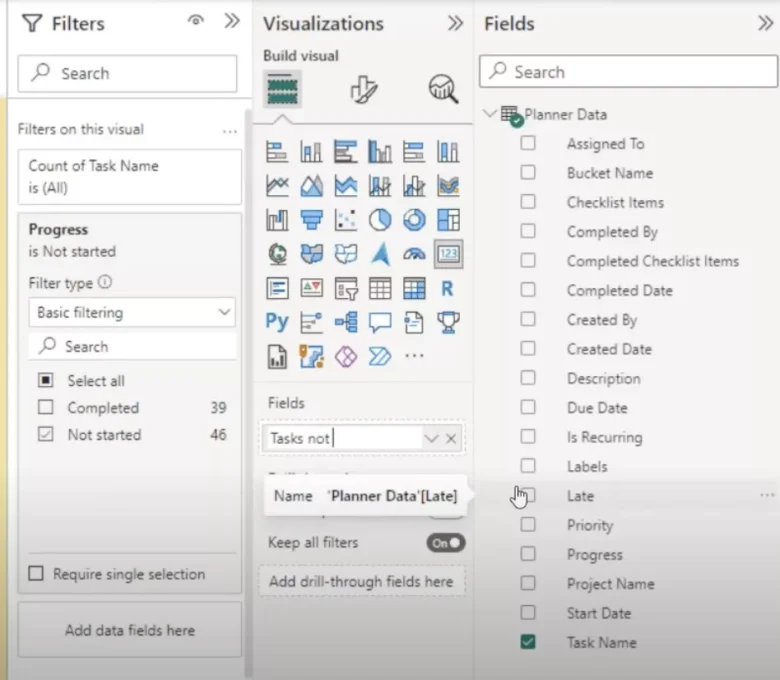 Change the Card name by editing the field name in Visualization Toolbar