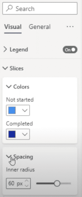 Changing the radius on your donut chart in Power BI