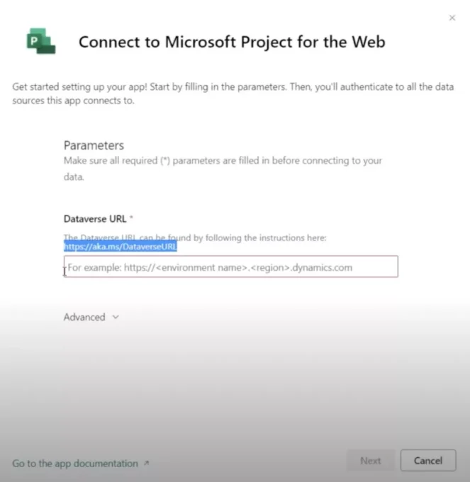 Importing your project for the web data into Power BI