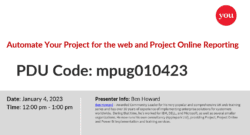 Automate Your Project for the web and Project Online Reporting