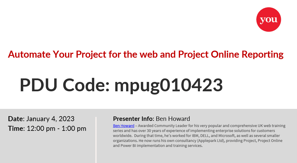 Automate Your Project for the web and Project Online Reporting