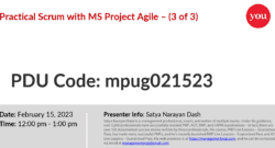 practical scrum with MS Project Agile webinar