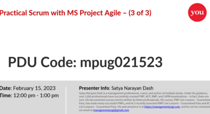 practical scrum with MS Project Agile webinar