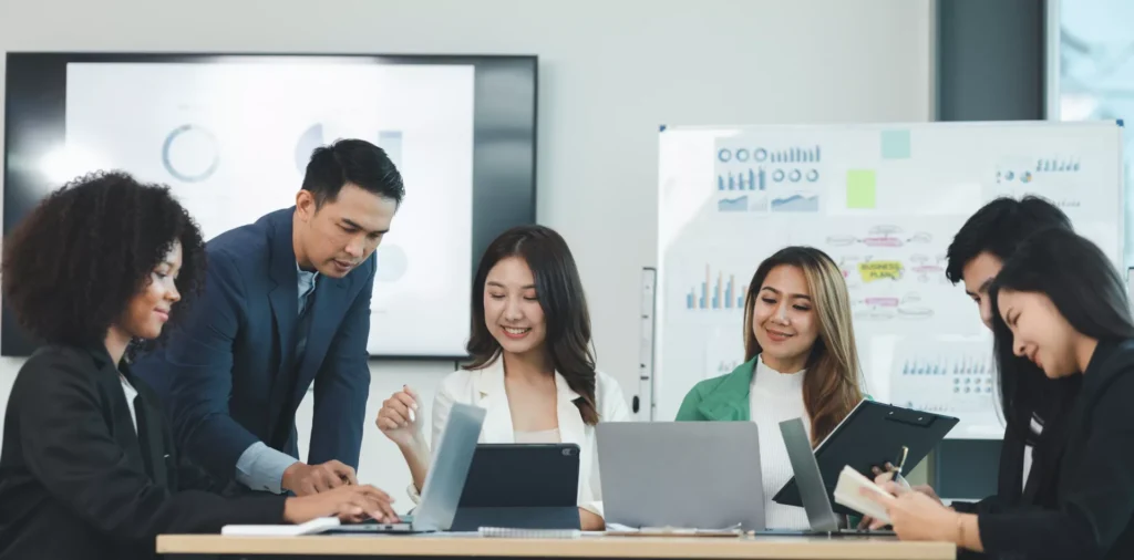 Group of Project Managers working