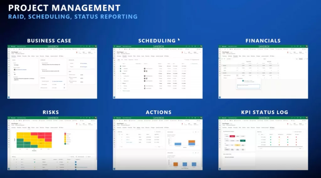 image illustrating the benefits of using the Power Platform with Project for the Web for project management