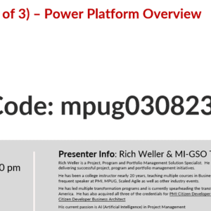 Power Platform Overview Webinar