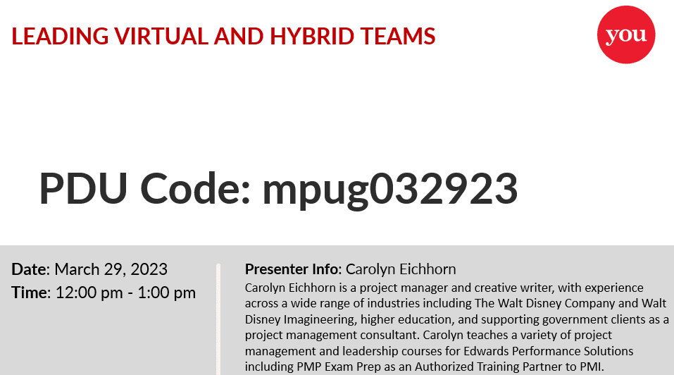 Leading Virtual and Hybrid Teams