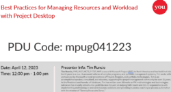 Best practices for managing resources and workload using Project