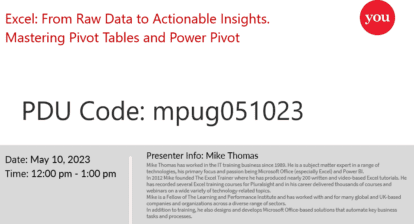Mastering Pivot Tables