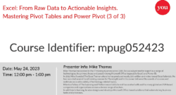 Power Pivot & DAX Language
