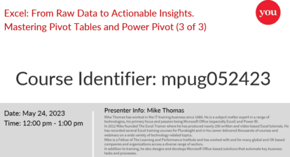 Power Pivot & DAX Language
