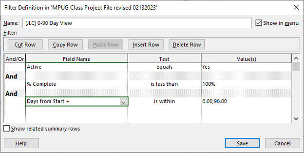 Create a custom filter.