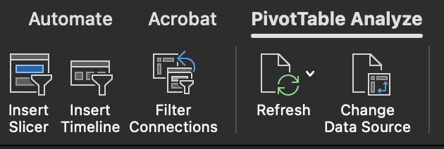 Adding a Slicer to Pivot Table in Excel