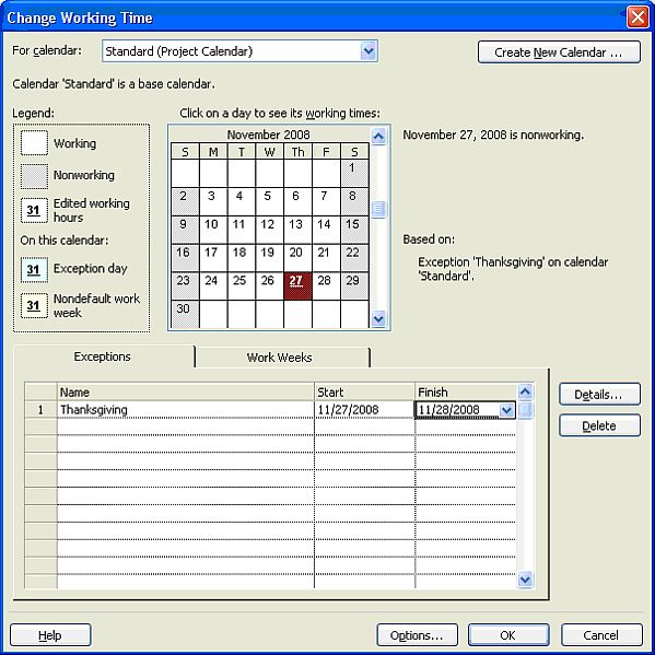 Ask the Teacher: Setting Recurring Non-working Time in Project