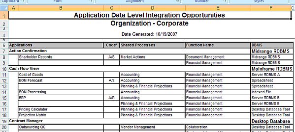 excel project report template