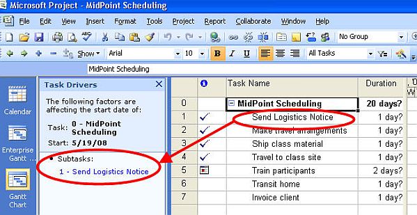 5 Compelling Reasons to Upgrade to Project 2007: Project Task Drivers