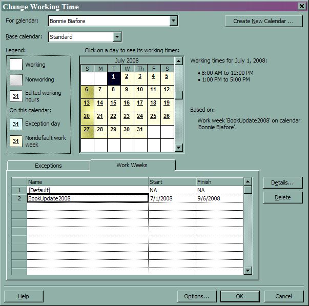 Certification Insider: Defining Working Times with Project 2007 Calendars