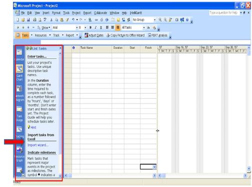 project schedule excel